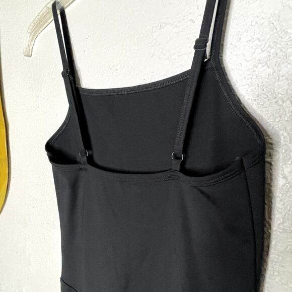 Girlfriend Collective Cami Unitard Black Jumpsuit Size Small - Picture 6 of 9